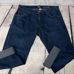 7 for all mankind straight denim capri 32